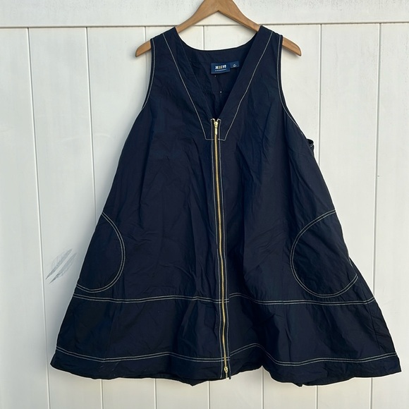 Anthropologie A Line Mini Dress 100% Cotton Bohemian Festival Fall Plus 2X - Picture 9 of 15